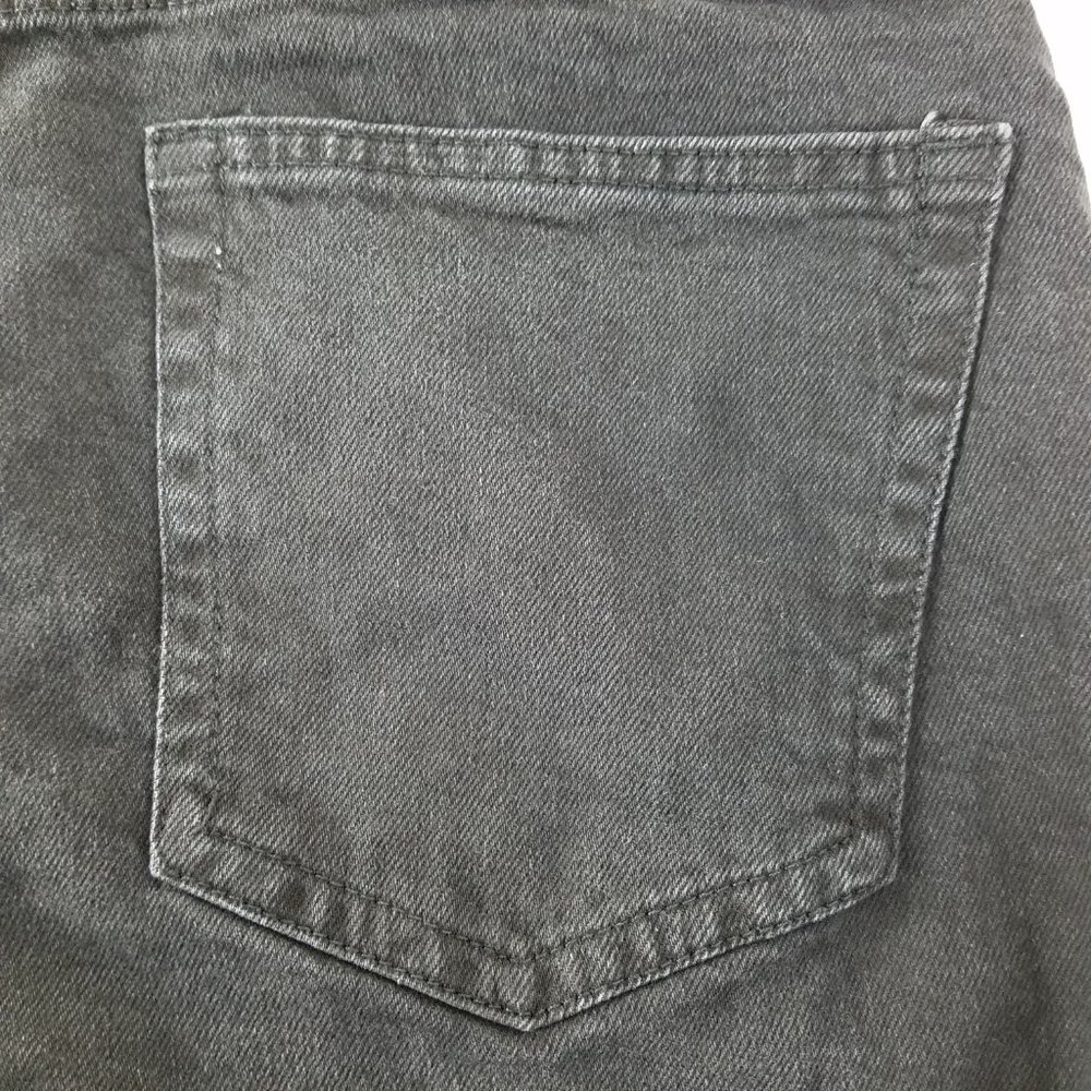 Divided Jeans Womens 8 High Rise Straight Leg Button Fly Dark Wash Black Denim - Picture 13 of 14